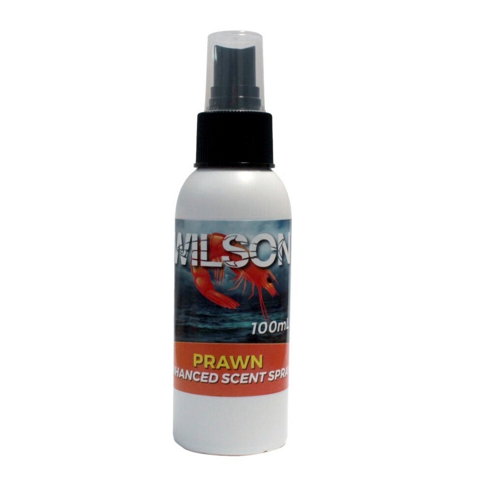 100ml Bottle of Wilson Prawn Enhanced Bait Scent Spray -Fishing