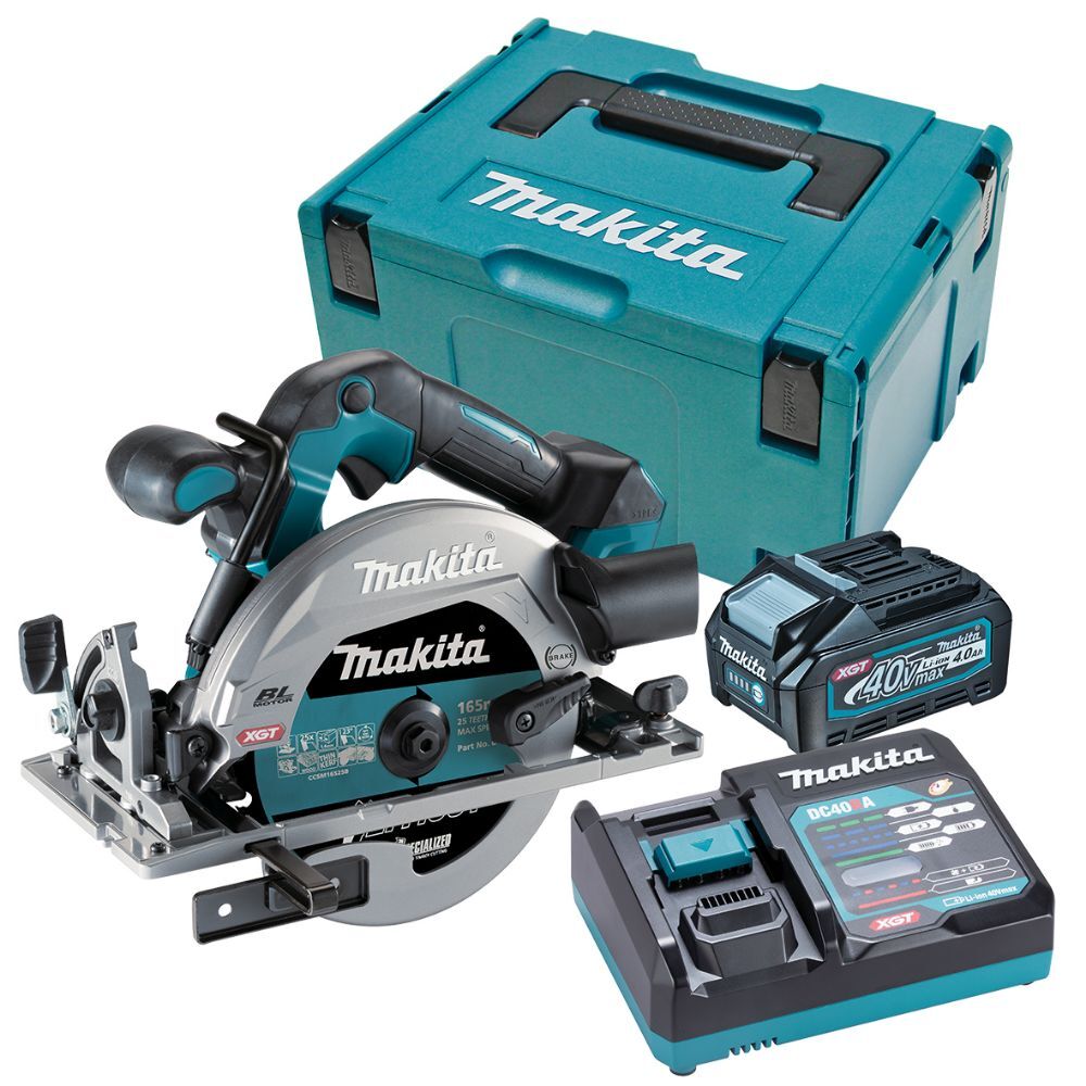 Makita 40V Max Brushless 165mm (6-1/2) Circular Saw 4.0ah Set HS012GM101