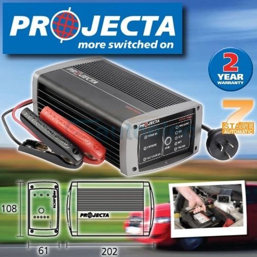 Projecta Ic1000 Battery Charger 12 Volt 10A Amp 12V 7 Stage Agm Deep Cycle New