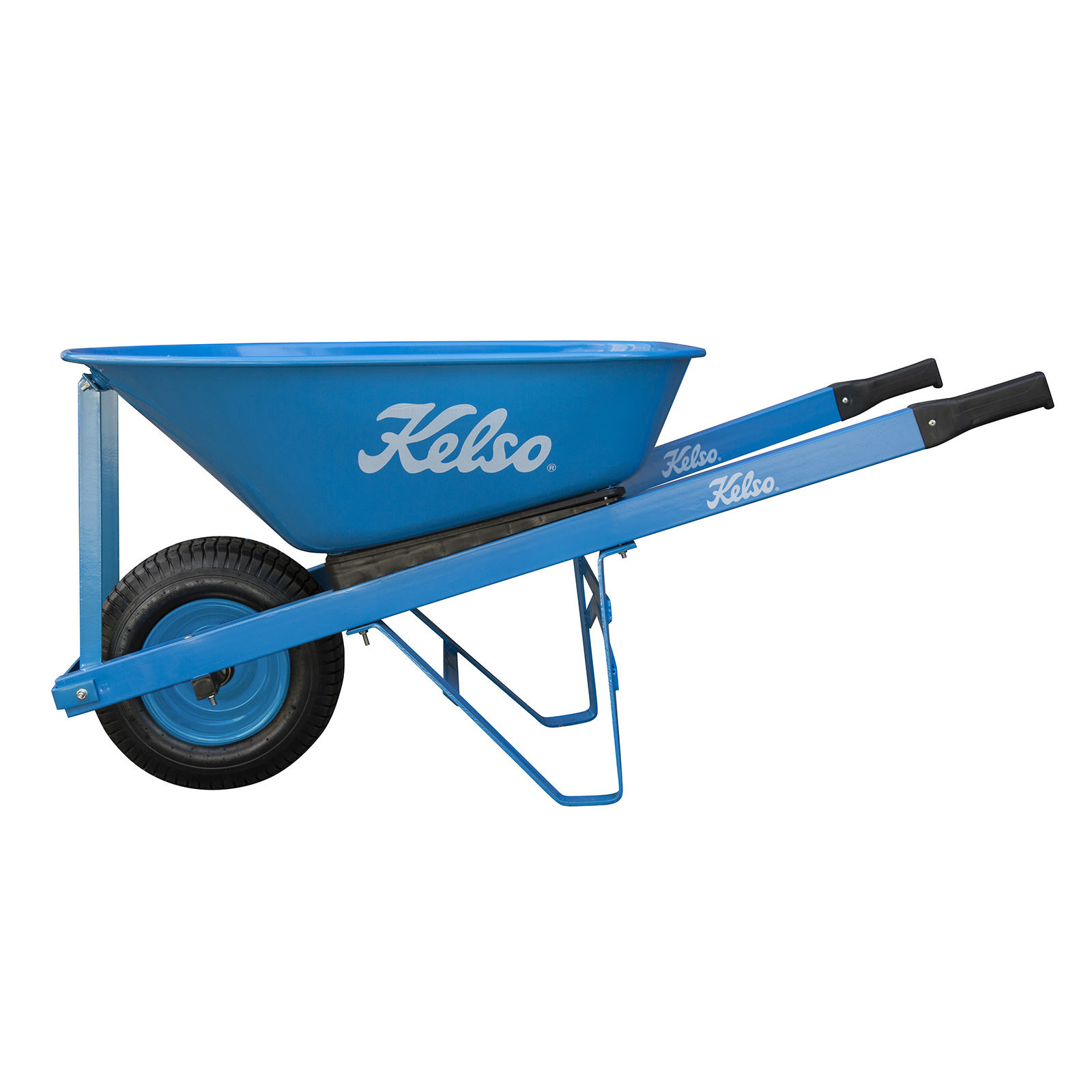 Kelso Tradesmans 100L Steel Tray 6.5" Flat Free Wheelbarrow KBTMS100-FF