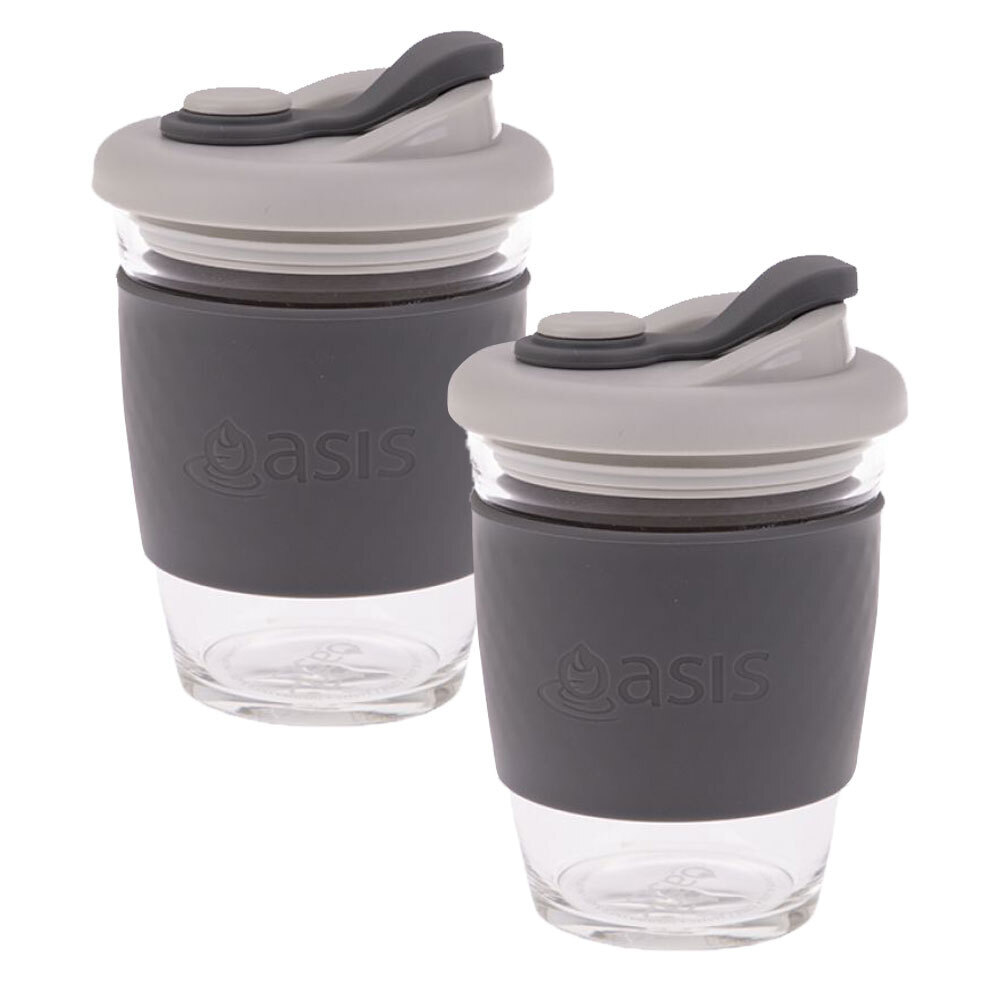 Oasis 1.2L Insulated Mini Jug Stainless Steel w/ Carry Handle - Black