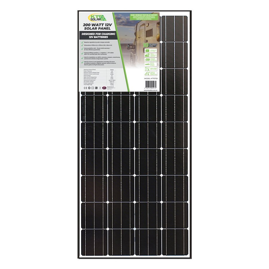 Panel Solar 200W 12V Monocristalino PERC Solar Components