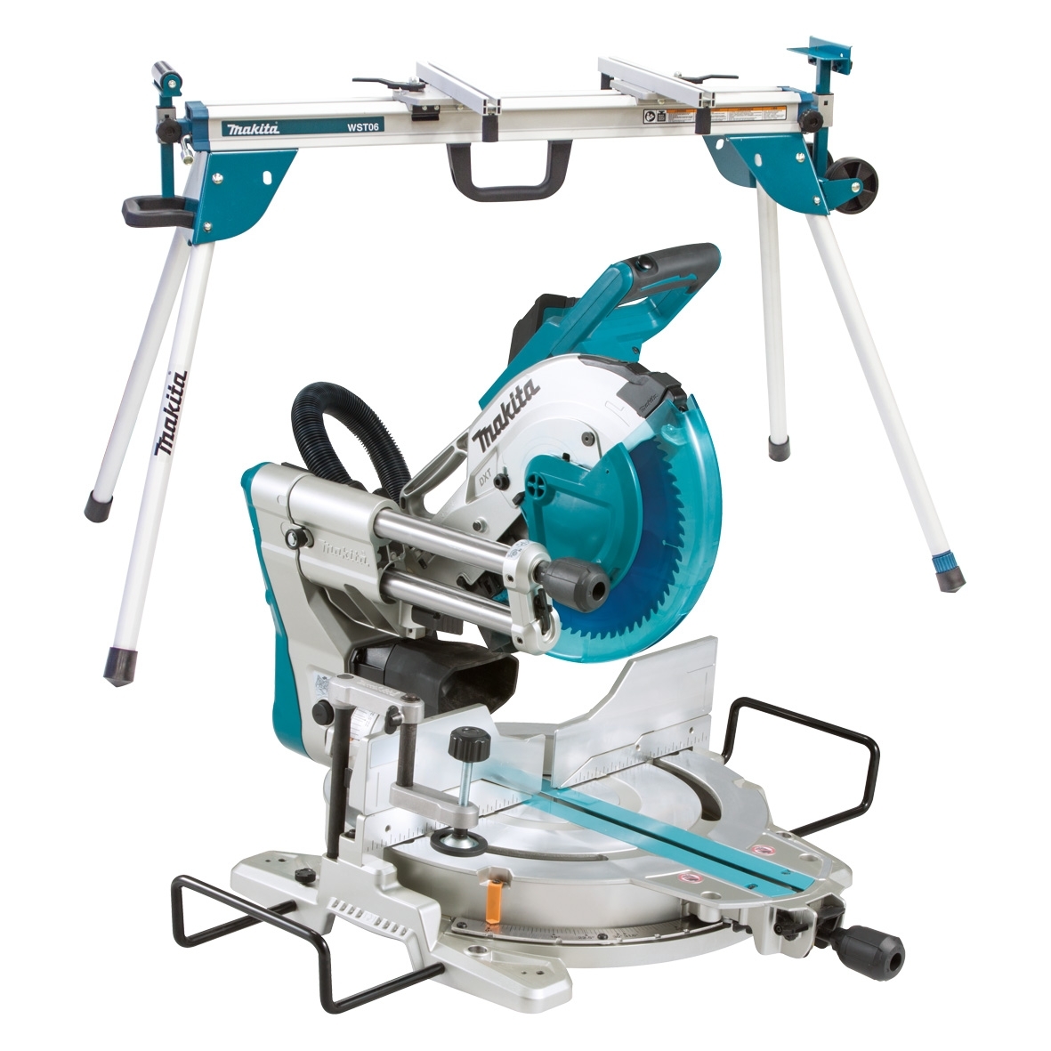 Makita 1510W 260mm Slide Compound Mitre Saw with Mitre Saw Stand Combo LS1019-AWST06