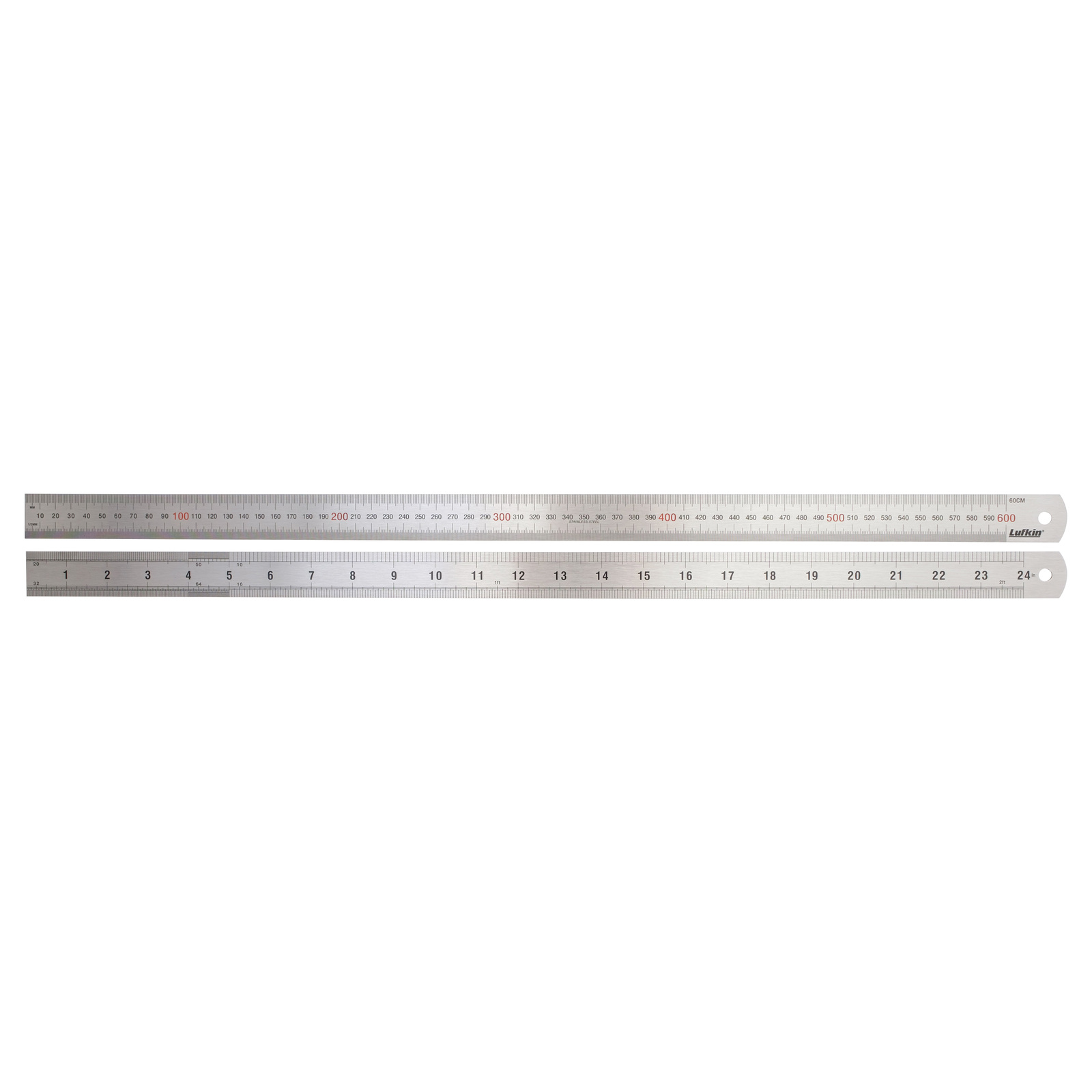 Lufkin 600mm/24 Stainless Steel Ruler LSR600