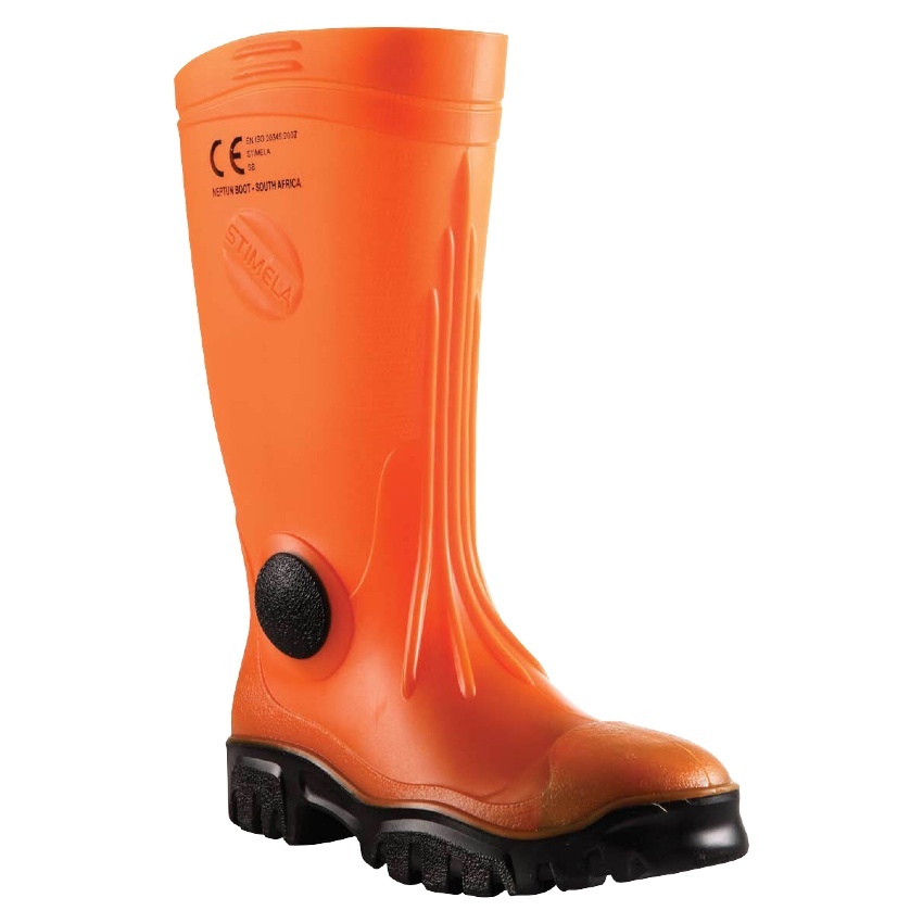 Maxisafe 'Commander' Gumboot with Safety Toe & Midsole Orange 4
