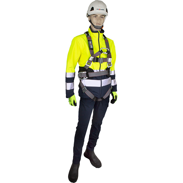 Maxisafe Full Body Harness with CS loops padded waist frontal loops side D rings & steel alloy fittings
