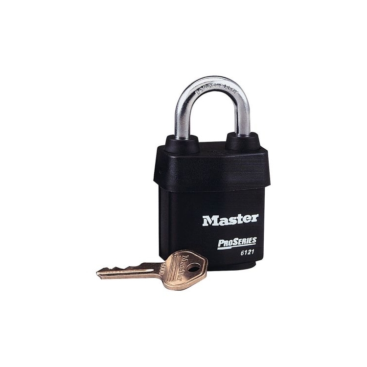 Master Lock Padlock Laminated Steel High Security All Weather 54mm Keyed to Differ 6121LFK Master Lock 