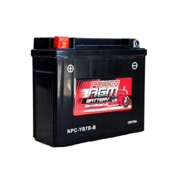 Power AGM 12V 7AH 170CCAs Motorcycle Battery