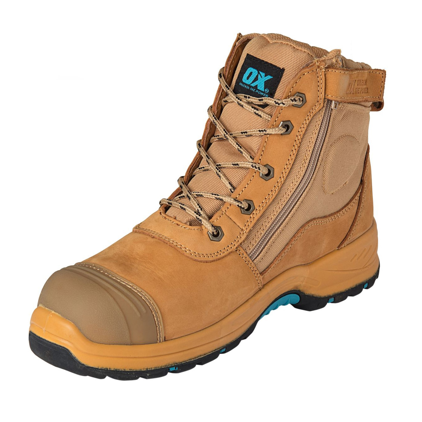 OX Nubuck Zipper Work Boots Size 11 OX-P483311