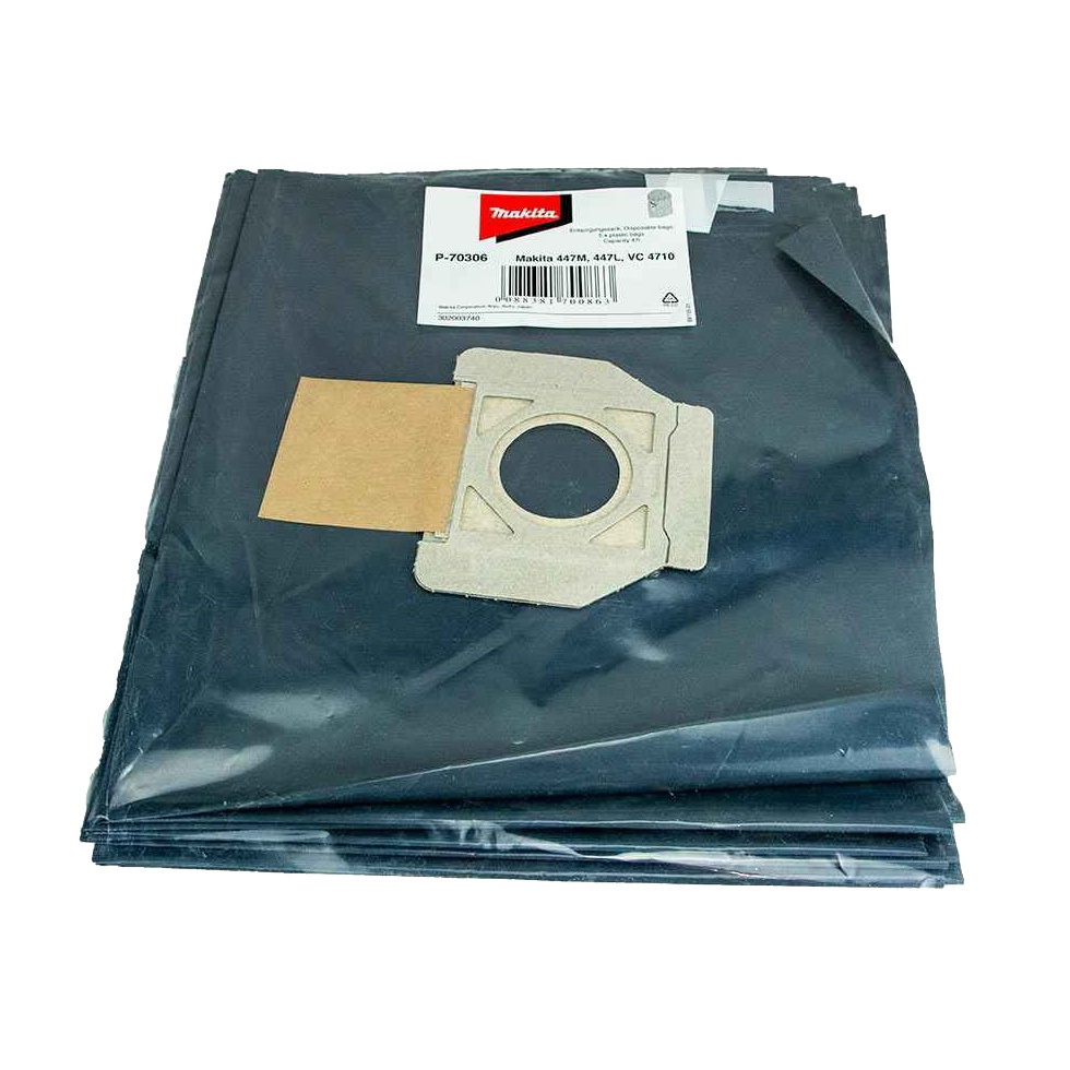 Makita Plastic Disposal Bag (5pk) (447L) P-70306