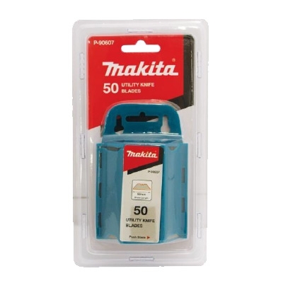 Makita Utility Knife Carbon Steel Blades 50PC Pack P-90607