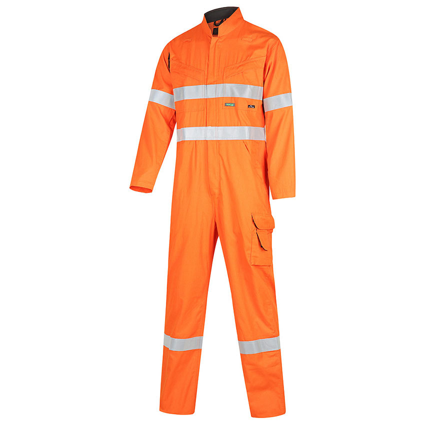 WORKIT FLARX PPE1 FR Inherent 190gsm Vented Taped Coverall Orange 102R