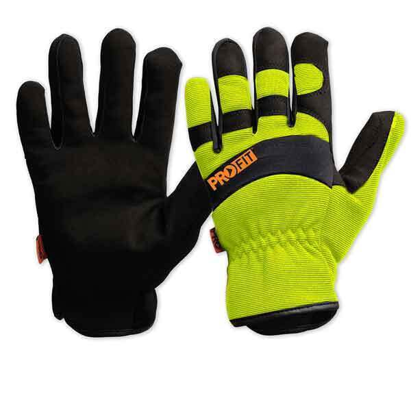 Profit Riggamate Hi-Vis Yellow Gloves Small