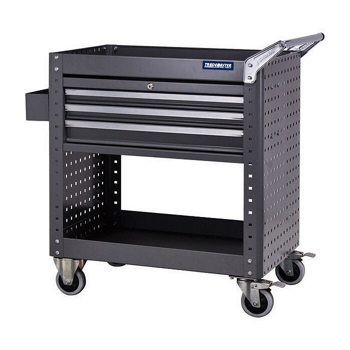 ITM Tool Cart Shelf With Side Panels & 3 Lockable Drawers PB-CTCH5086