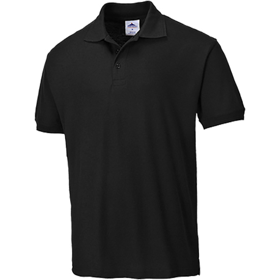 Naples Polo Shirt Black 4XL Regular 3x Pack