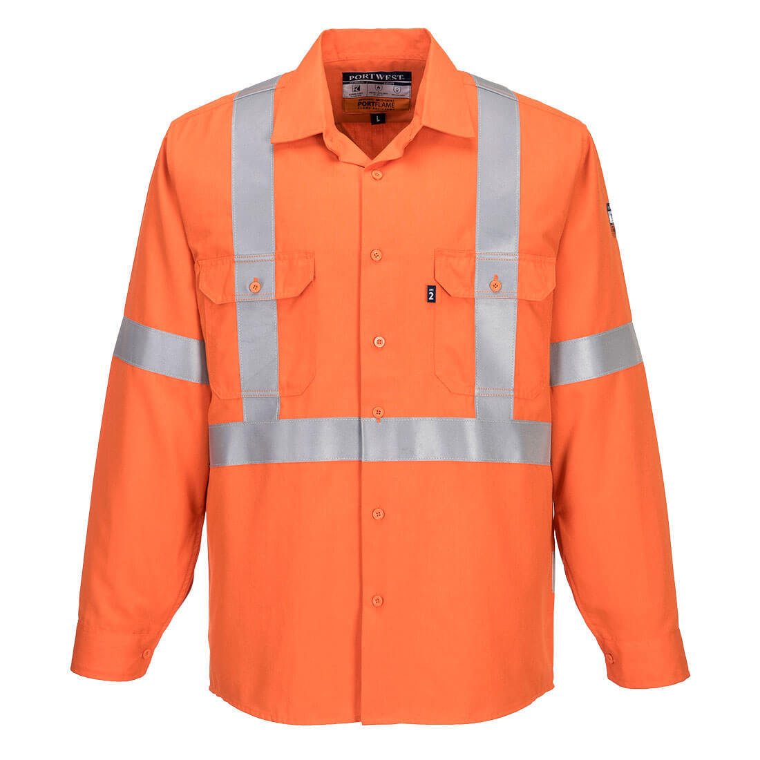 Flame Resistant X-Back Shirt Orange Large