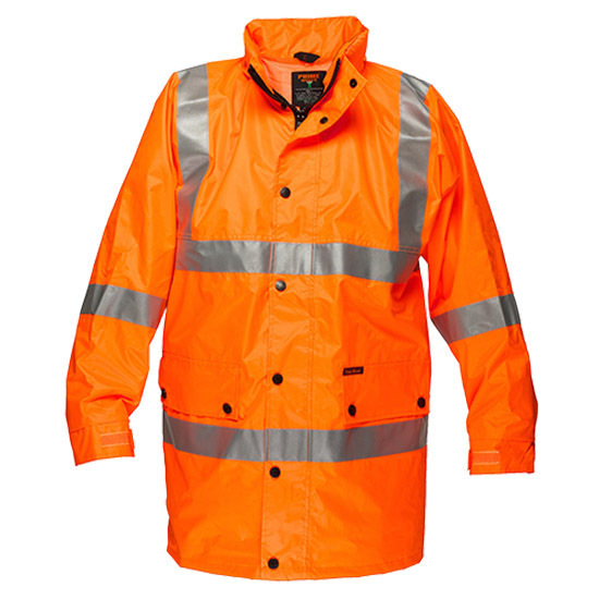 Hi-Vis Rain Jacket Lite D&N Orange 4XL Regular