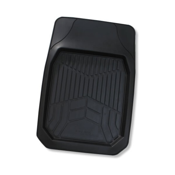 Rubber 4X4 Mat Rear Pair Black Outback Natural Rubber Deep Dish