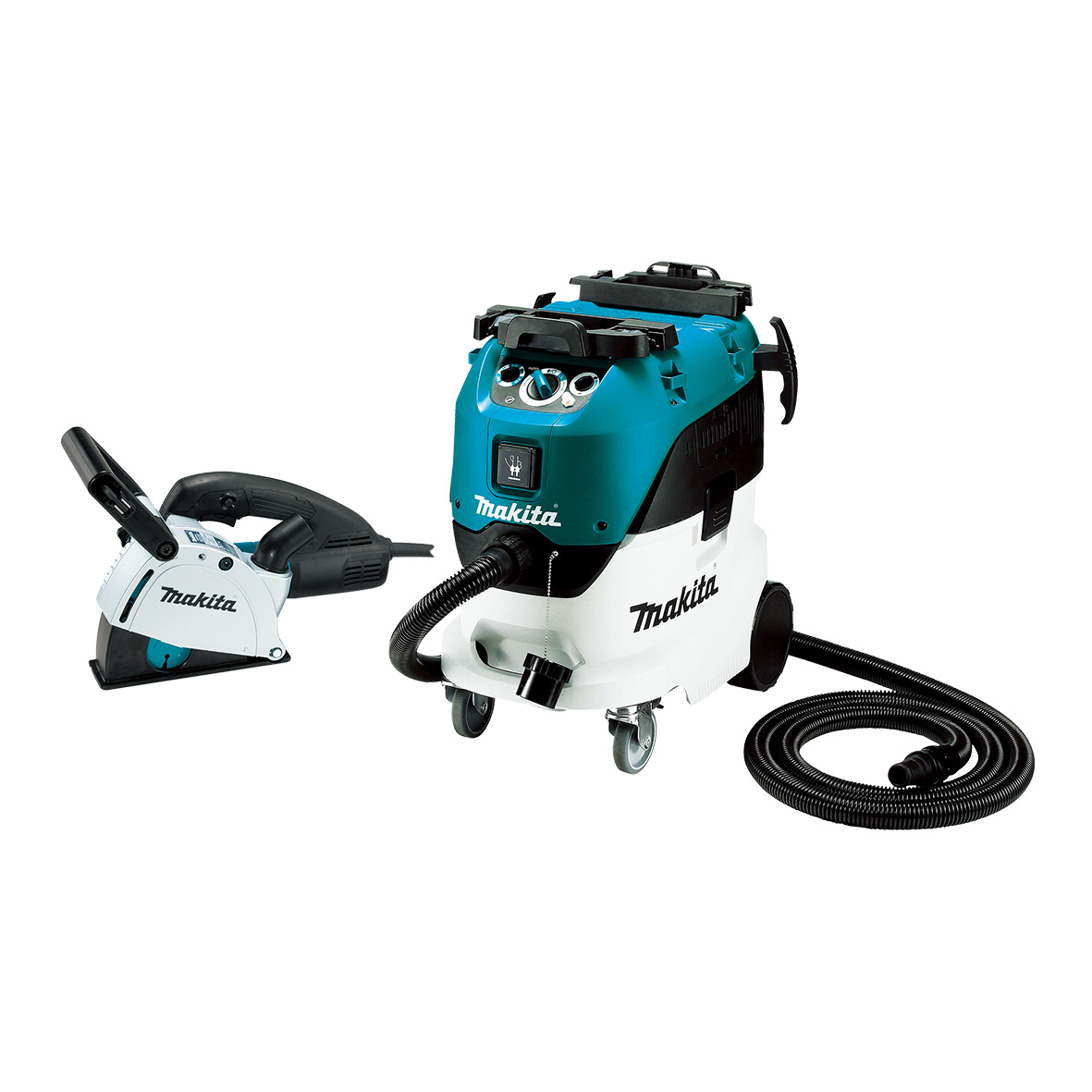 Makita 125mm Wall Chaser and 42L Wet/Dry M Class Vacuum SG1251J-VC42MX2