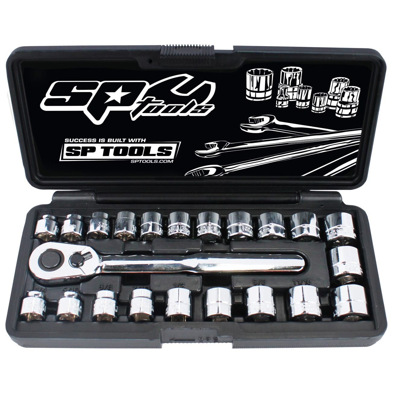 SP Tools 22pc Metric SAE 3 8