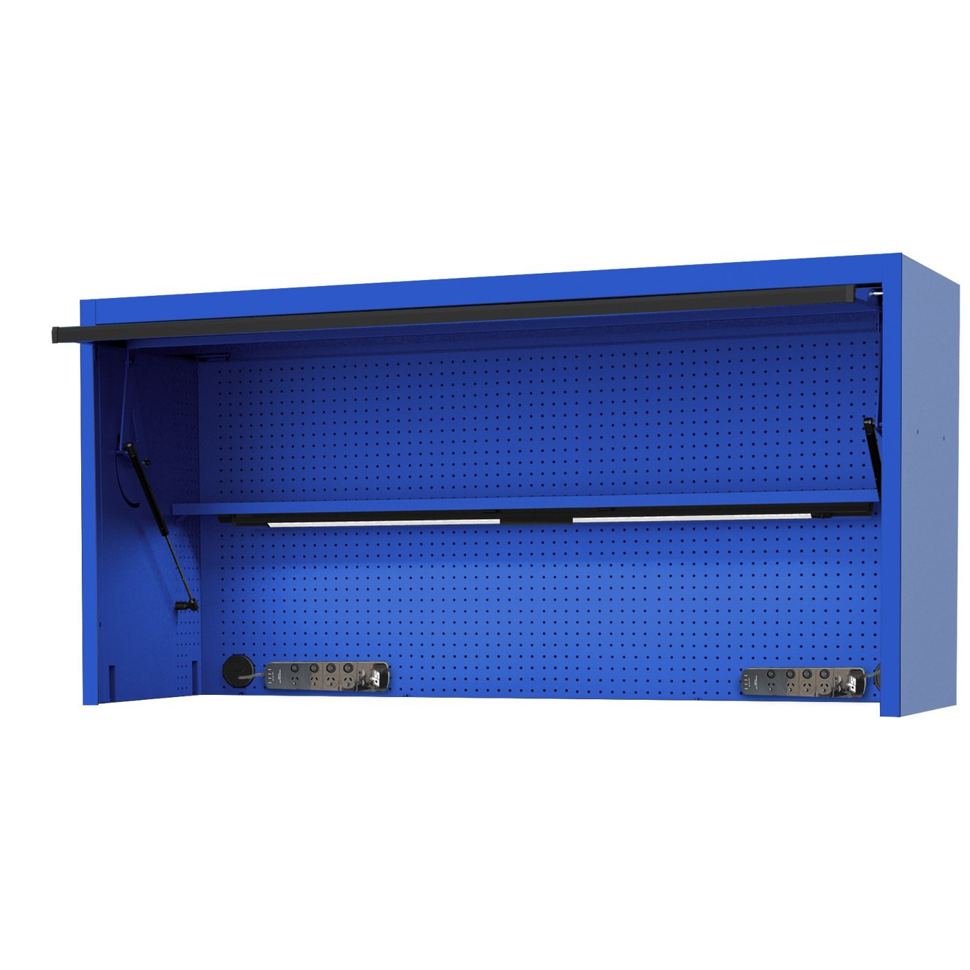 SP Tools 73" USA Sumo Series Wide Power Top Hutch - Blue/Black SP44830BL