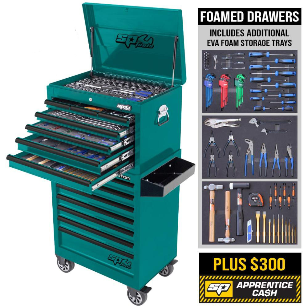 Teal tool box discount