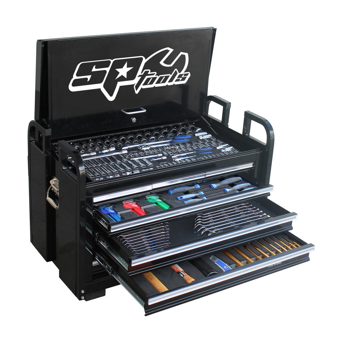 SP Tools 413pc Field Service Tool Kit - Metric/SAE - Black - Bonus EVA Trays SP50115X