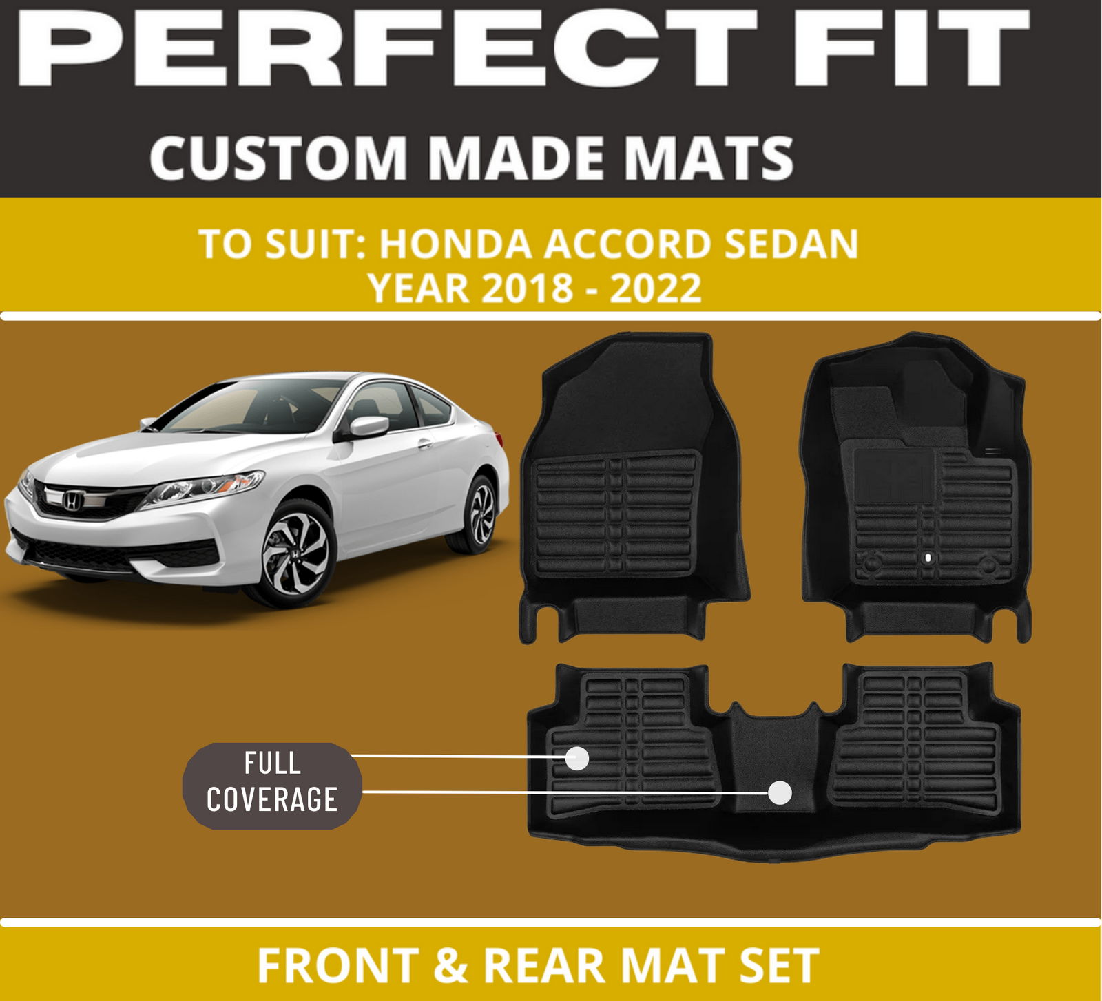 Custom Car Floor Mats For Honda Accord Sedan Tools Com