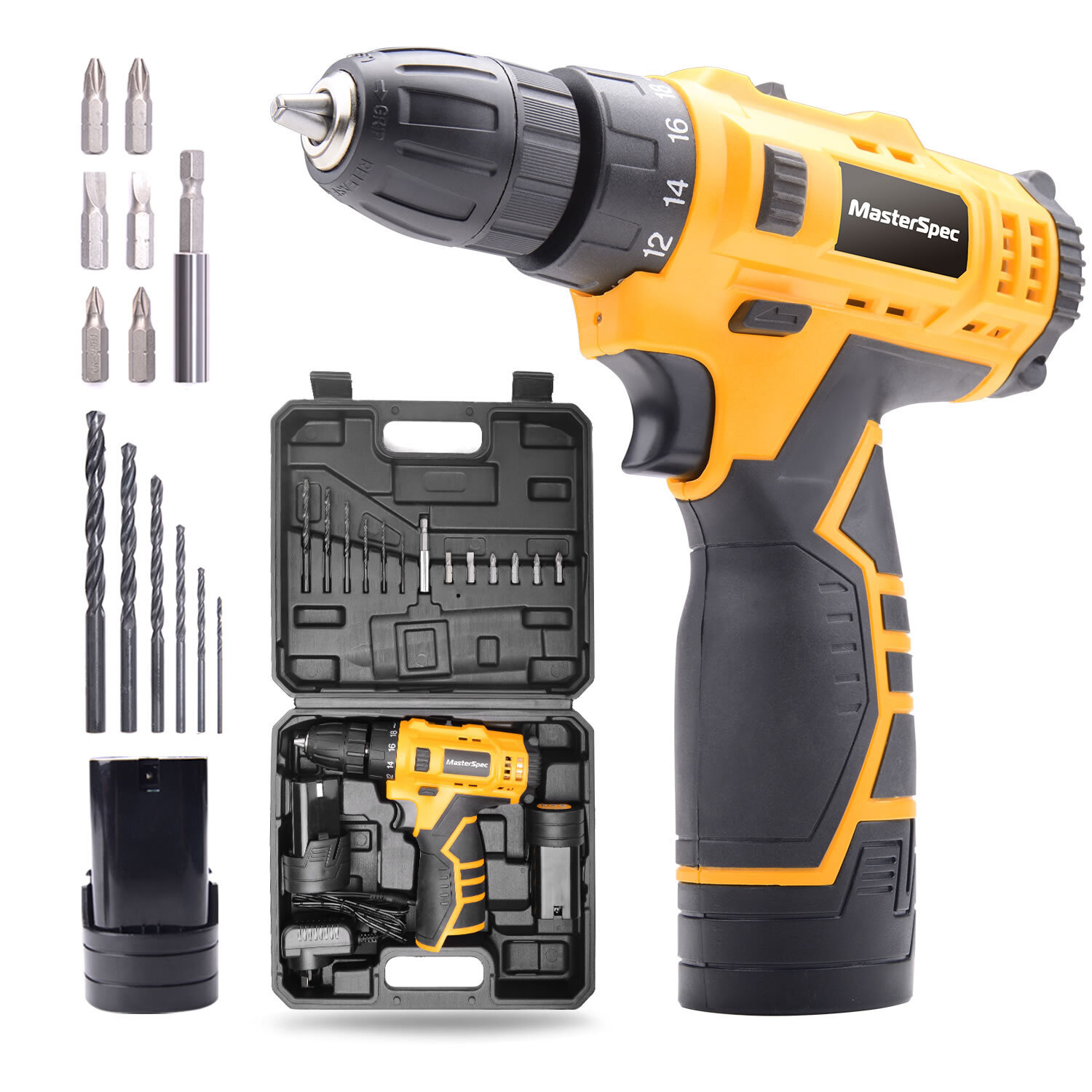 Black & Decker 12V Lithium Drill with 2 Batteries