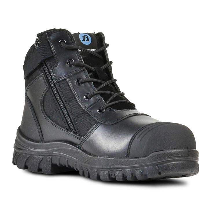 Bata Industrials Zippy Safety Work Boots Black Size AU/UK 2 (US 3)