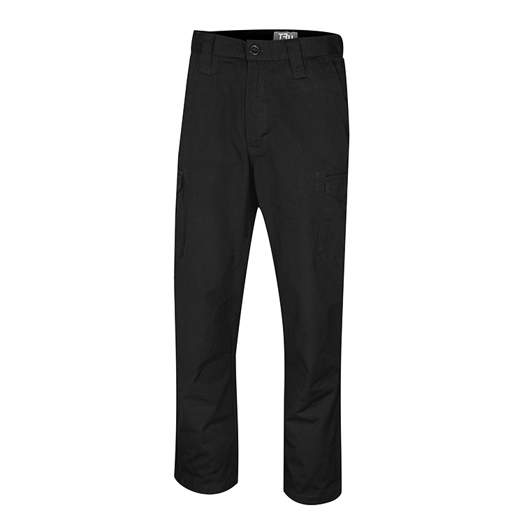 TRU Workwear Mid Weight Cotton Cargo Trousers Black
