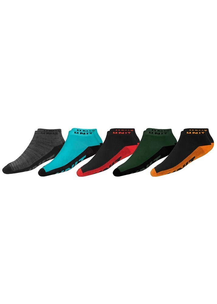 Unit Mens Socks Lo-Lux 5 Pack Frequency 11 to 14 Multi