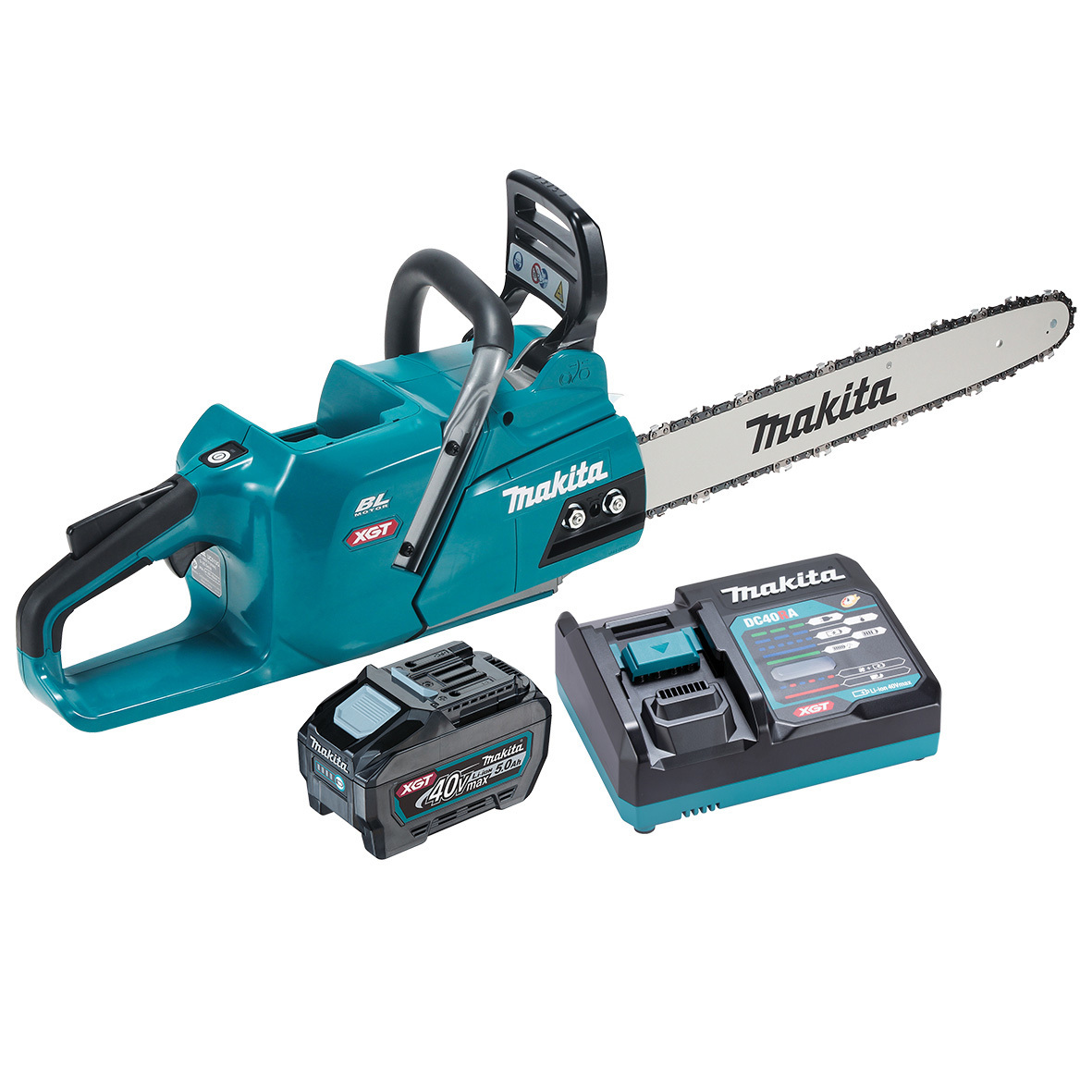 Makita 40V MAX 450mm Brushless Chainsaw 5.0ah Set