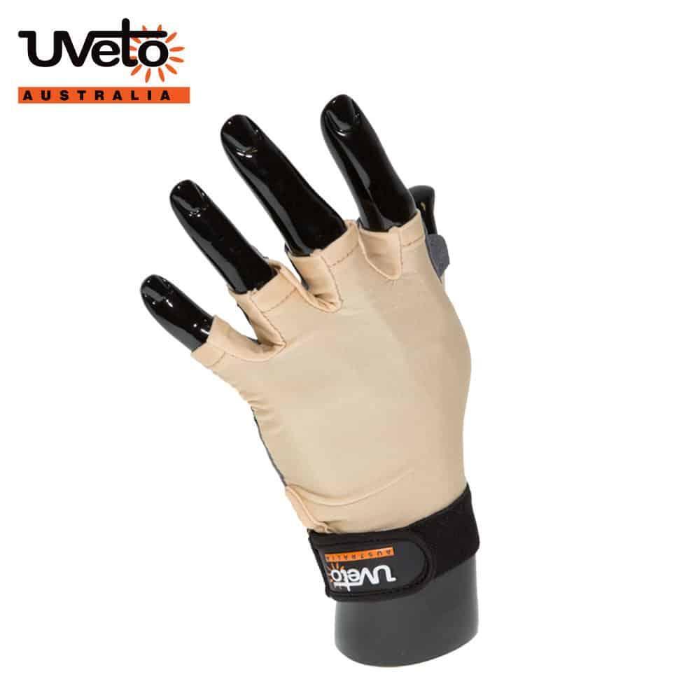 Sun Safe Gloves Large Black