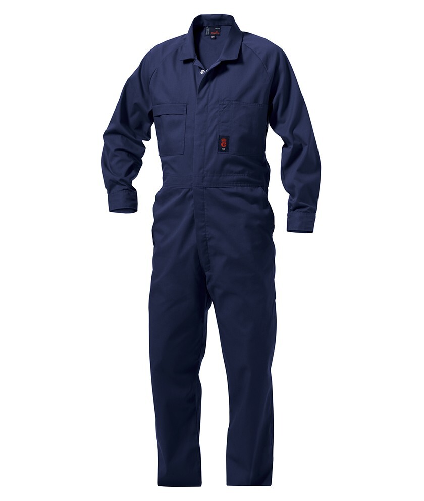 KingGee Mens Polycotton Overall Colour Navy Size 77R