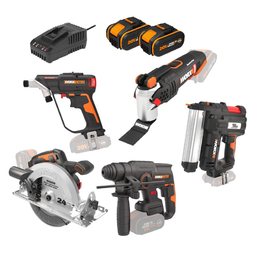 WORX POWER SHARE Cordless 20-volt Max Variable Speed 25-Piece