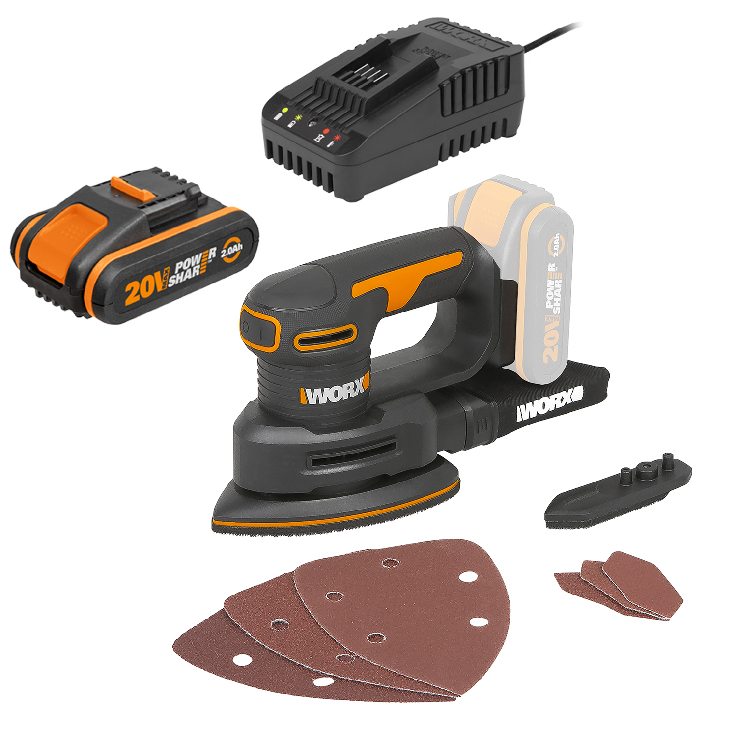 Worx WX822L 20V Cordless Detail Sander