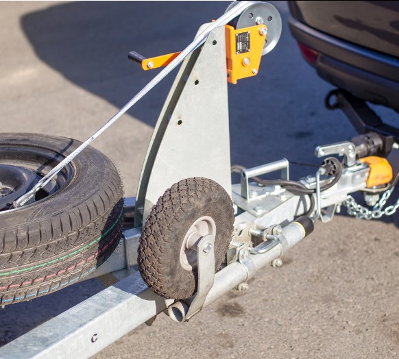 Preparing for Jockey Wheel installation