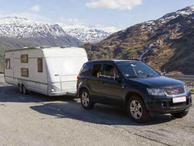 Trailer caravan towing