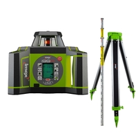 Imex i99 Red Beam Rotating Auto Dial-in Dual Grade Laser Level with Tripod & Staff 012-i99RK