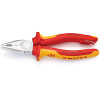 Knipex 180mm 1000V Tethered Combination Pliers 0306180TBK