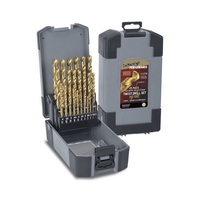 Bordo 29pce 1/16-1/2x1/64" Savage Jobber HSS Tin Coated Fractional F3 - ABS Plastic Case 11-F3P