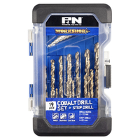 P&N 19 Piece Cobalt Metric Drill & Step Drill Set 149060016