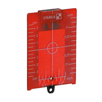 Stabila Red P Target Plate with Magnet and Stand 16877