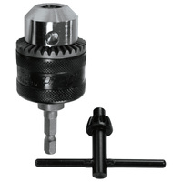 Makita 10mm Keyed Chuck & Key 1.5-10mm Cap - Metal (1/4" Hex Drive) 191881-4