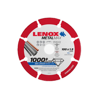 Lenox 100mm x16x1.3 Metalmax Cutting Blade Diamond Edge 1985009