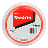 Makita 2.4mm x 30m Silent Clover Leaf Nylon Line - Orange 198502-9