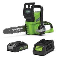 Greenworks 24V Chainsaw 2ah Set 2000007AU-Kit-2