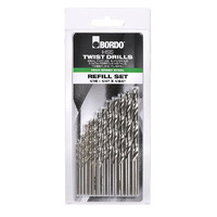 Bordo 13pce 1/16-1/4" Bright HSS Jobber Refill Set 2006-F1S