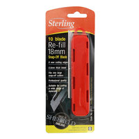 Sterling 18mm Large Snap Blade (x10) - carded 201-1
